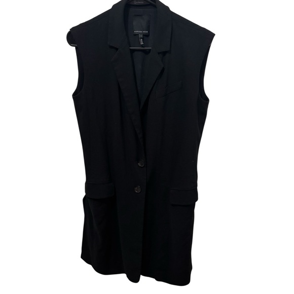 Marissa Web Black Sleeveless Blazer Vest Size Small - Picture 2 of 4